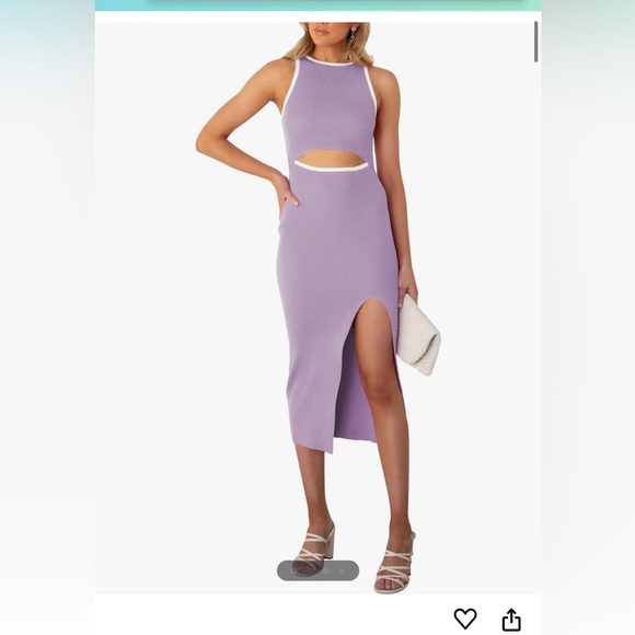 Purple cut out dress - Picture 1 of 2